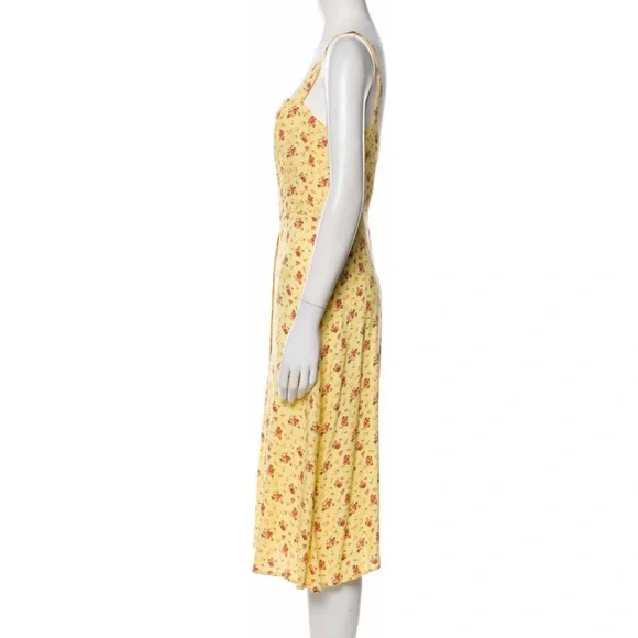 REFORMATION | Floral Midi Dress Sz 4 - Picture 5 of 13